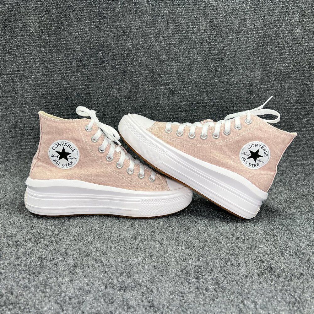Converse Move Sneakers Women's 7.5 Light Pink Chuck Taylor All Star Hi Top Shoes - Picture 7 of 12